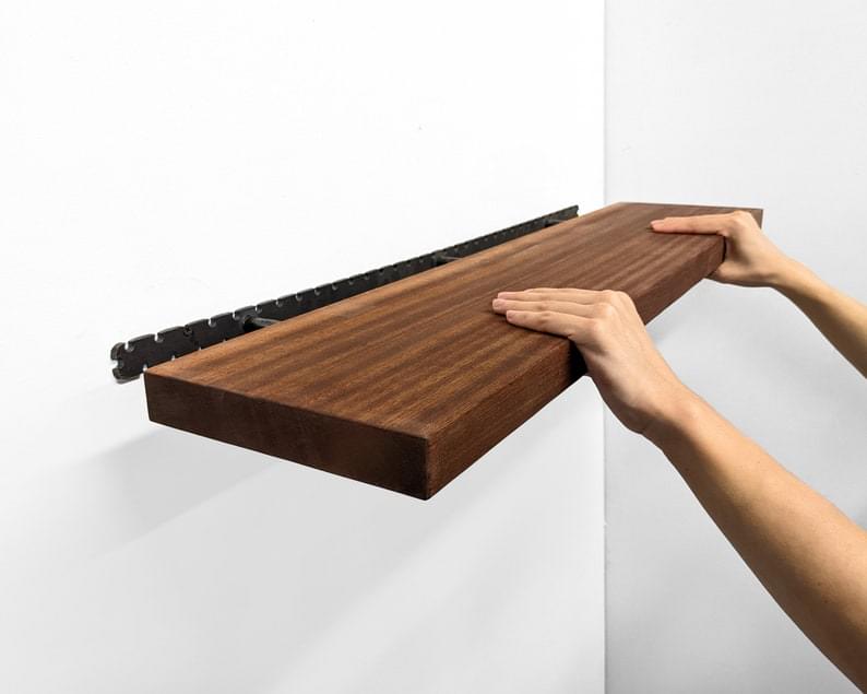 Long Oak Floating Shelves Custom 12” to 60” Lengths