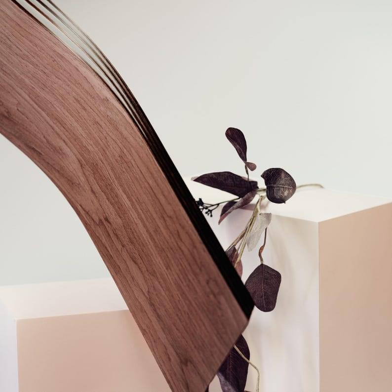 Floating Wave Wooden Wall Shelf
