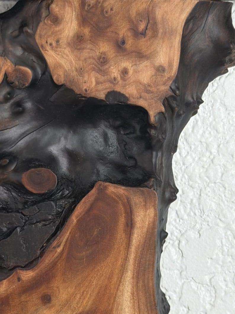 2-Piece Rustic Cedar Wall Sculptures Live Edge Wood Wall Art