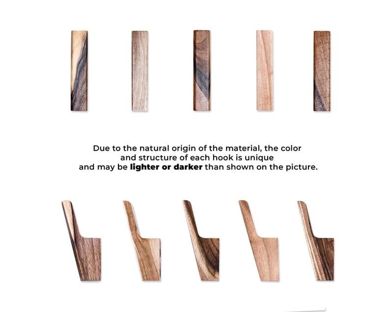 Handcrafted Wooden Wall Hook  Minimalist Entryway & Home Decor